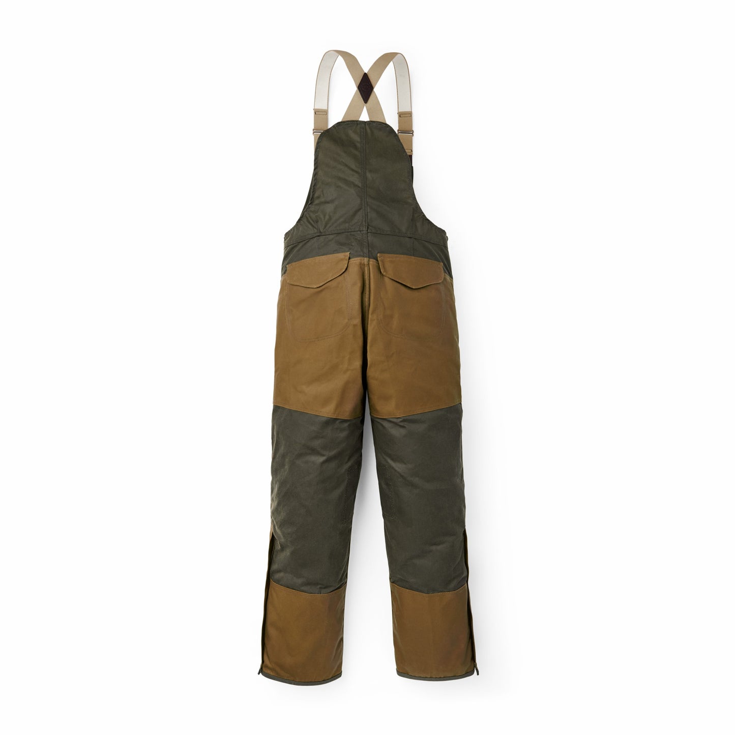 Filson Men Tin Cloth Double Hunting Bibs with Zipper