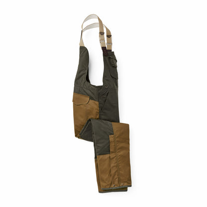 Filson Men Tin Cloth Double Hunting Bibs with Zipper
