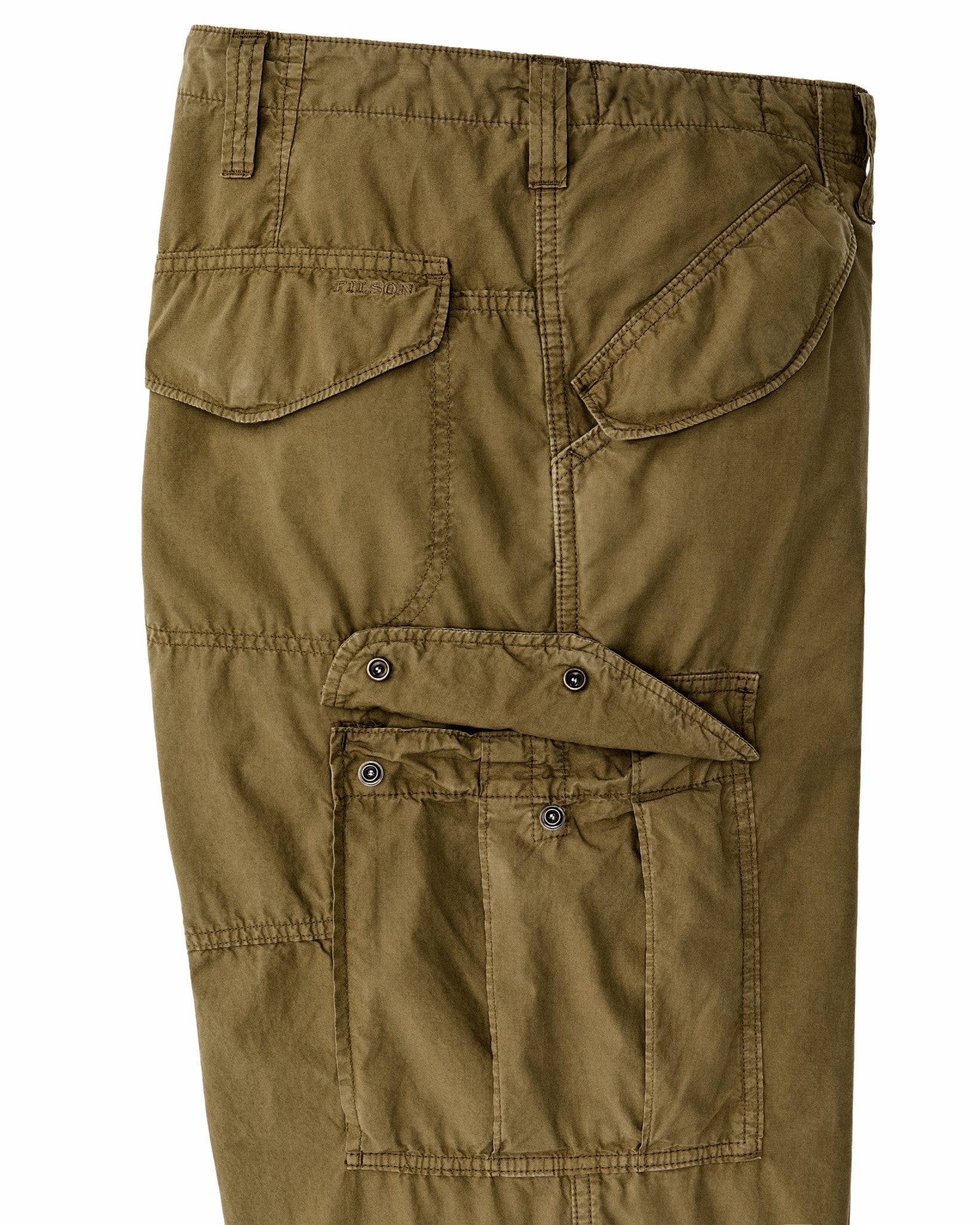 Filson Men Tropical Poplin Cargo Pants - Military Olive