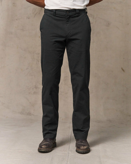 Filson Men Granite Mountain Flat Front Pants - Washed Faded Black