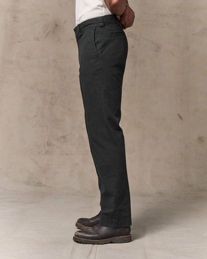 Filson Men Granite Mountain Flat Front Pants - Washed Faded Black