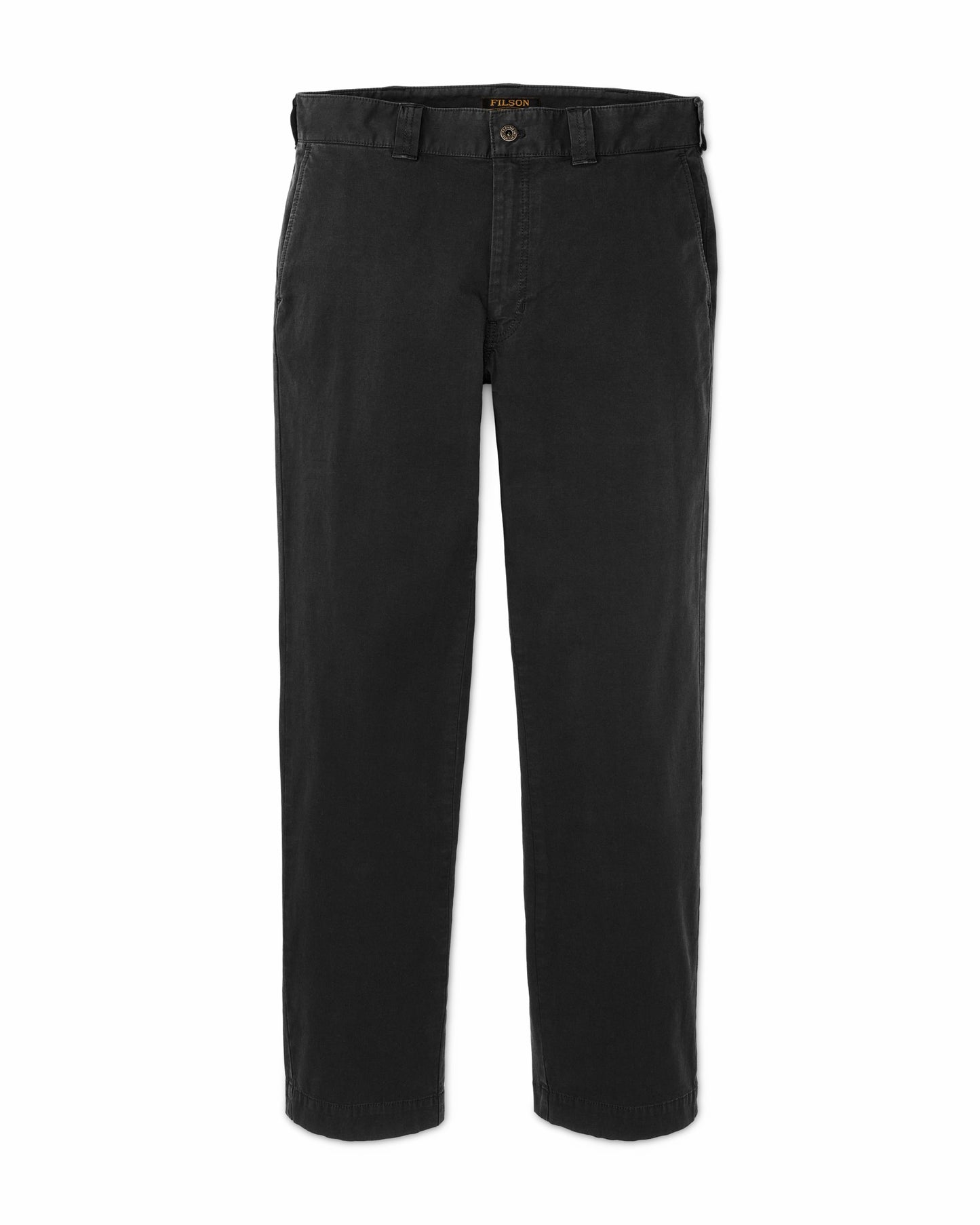 Filson Men Granite Mountain Flat Front Pants - Washed Faded Black