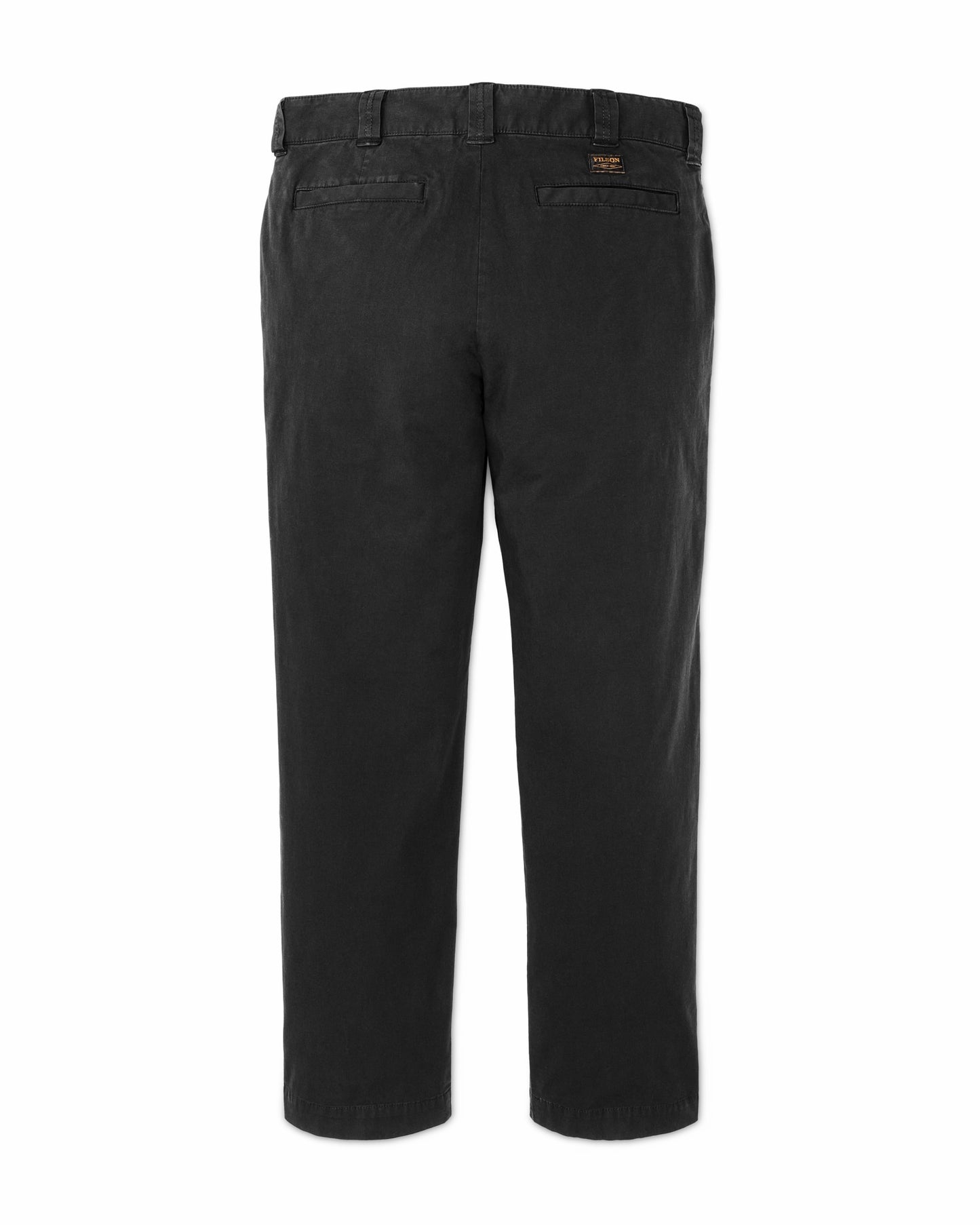 Filson Men Granite Mountain Flat Front Pants - Washed Faded Black