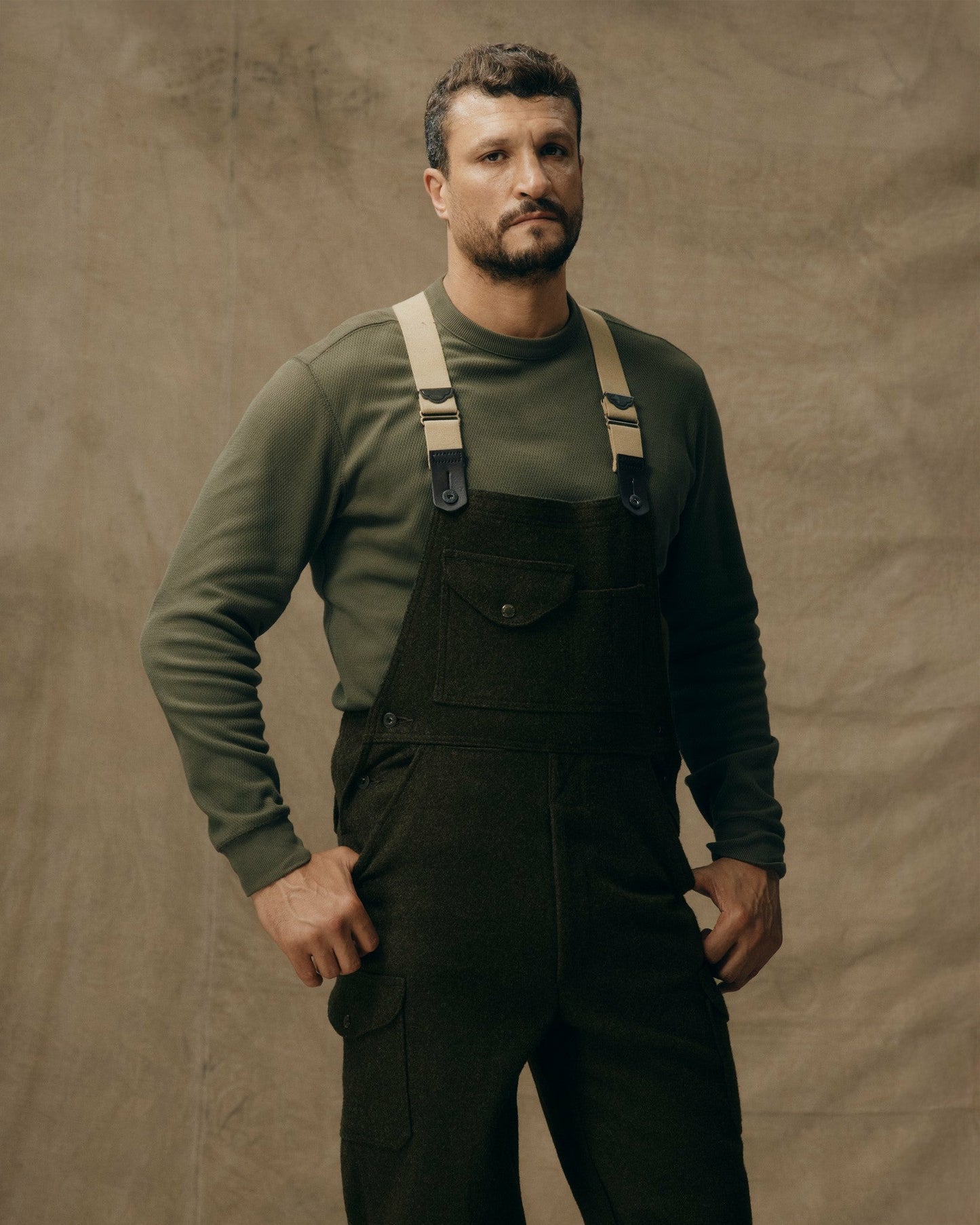 Filson Men Mackinaw Wool Bibs