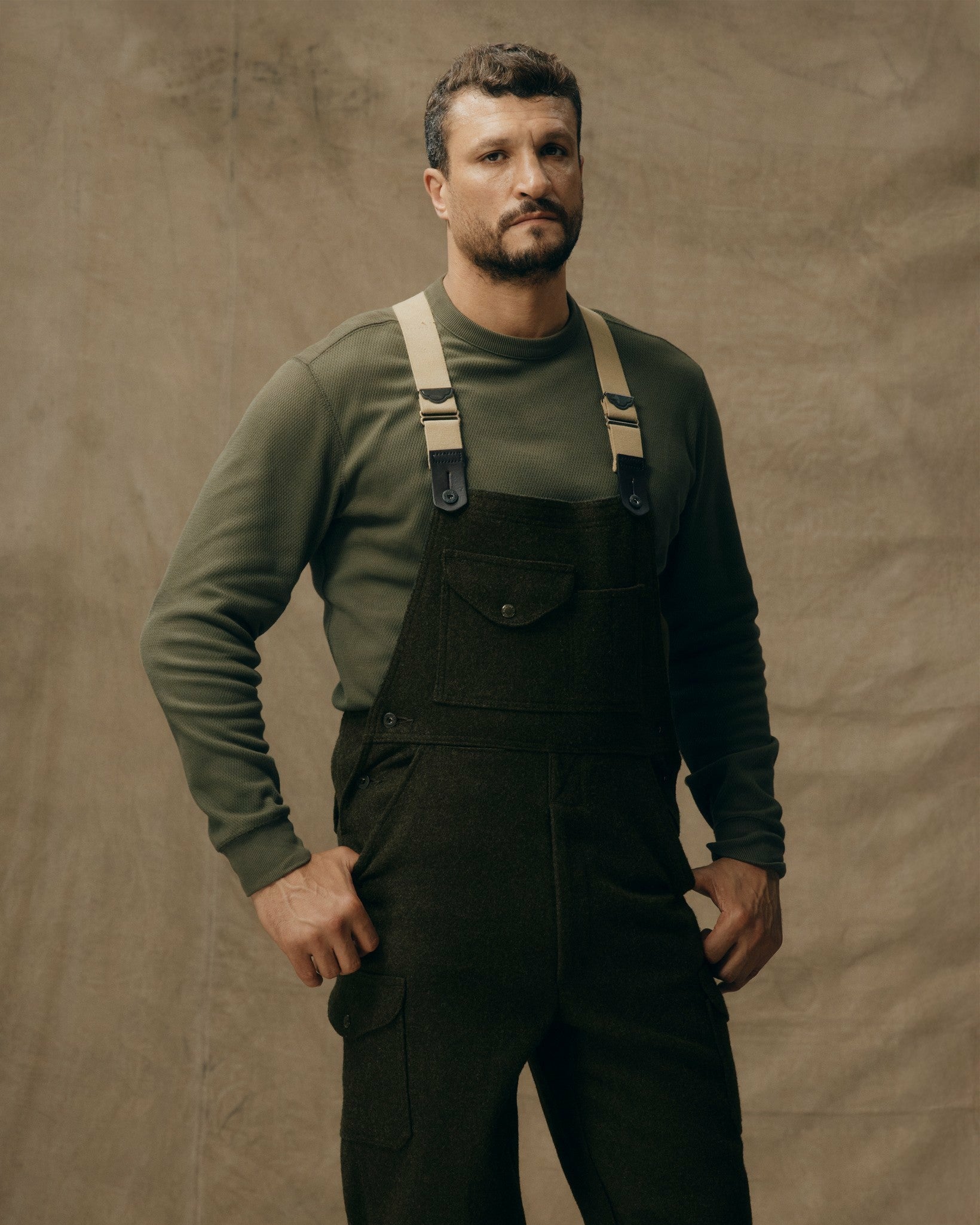 Filson Men Mackinaw Wool Bibs