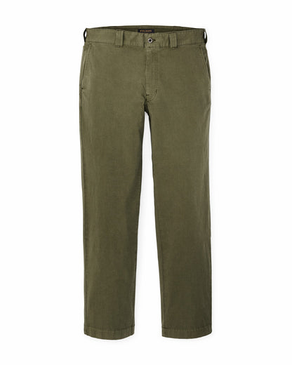 Filson Men Granite Mountain Flat Front Pants - Burnt Olive