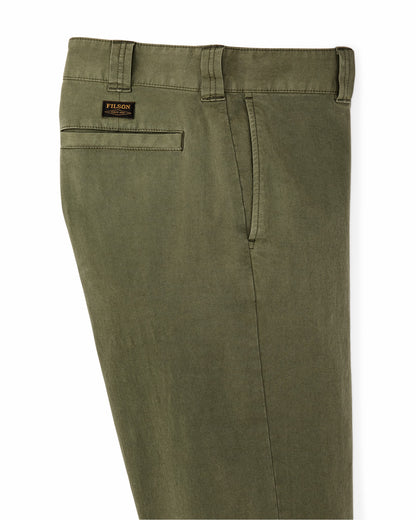 Filson Men Granite Mountain Flat Front Pants - Burnt Olive