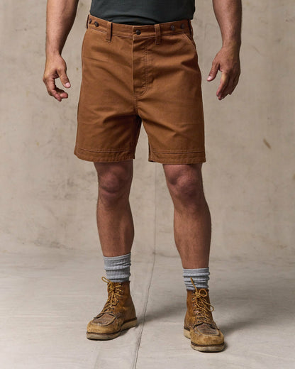 Filson Men Dry Tin Cloth Shorts - Whiskey