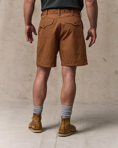 Filson Men Dry Tin Cloth Shorts - Whiskey