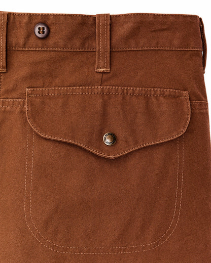 Filson Men Dry Tin Cloth Shorts - Whiskey