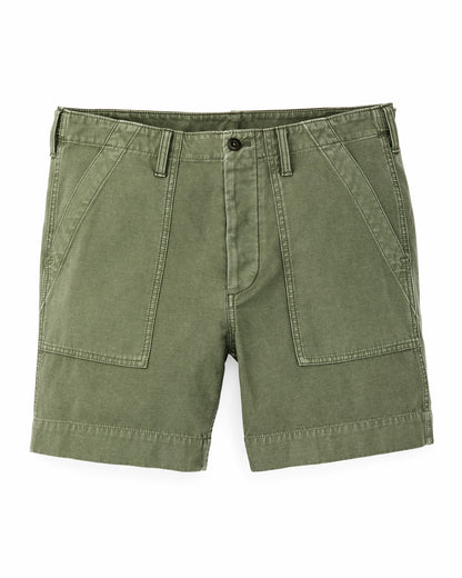 Filson Men Field Supply Shorts - Washed Fatigue Green