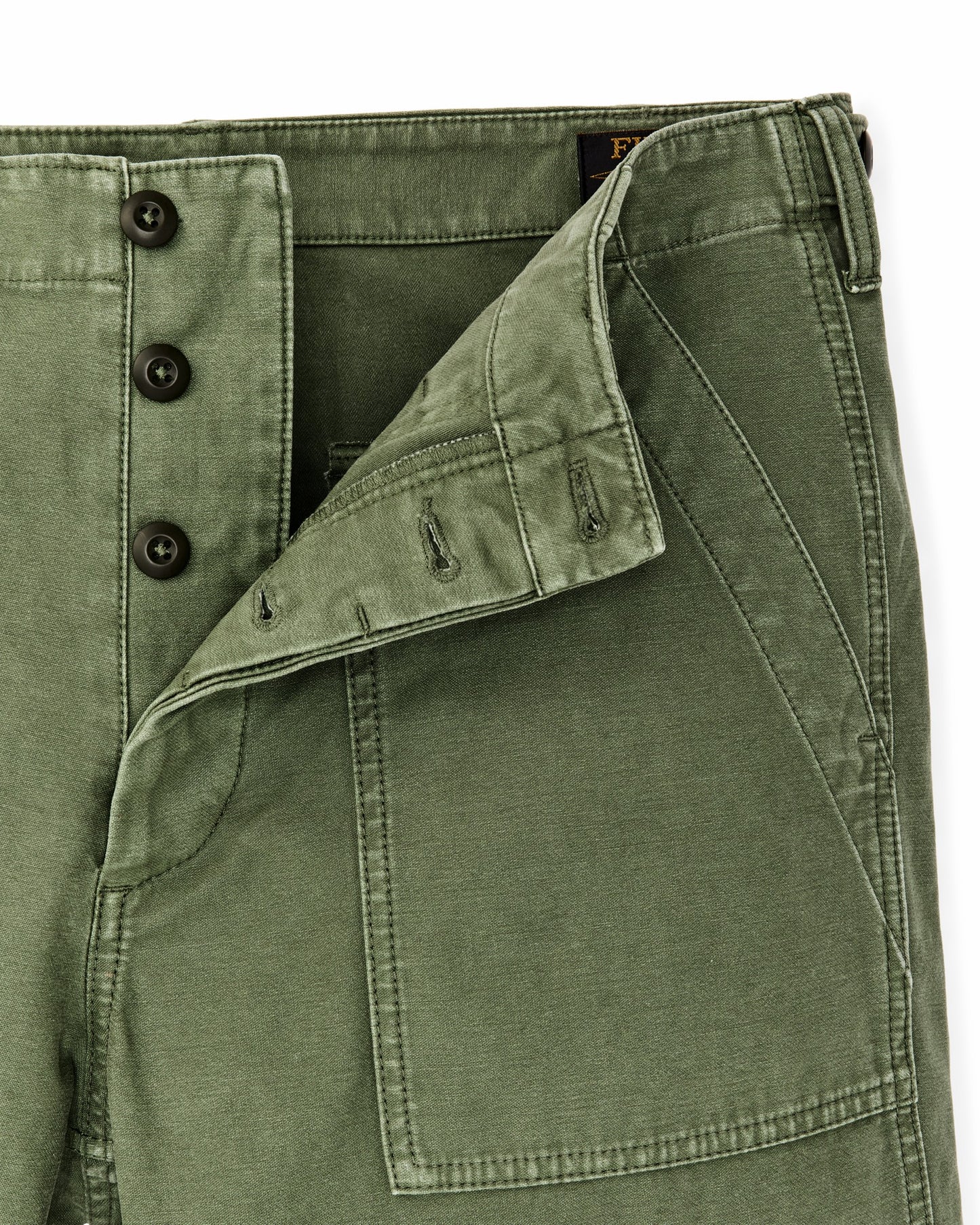 Filson Men Field Supply Shorts - Washed Fatigue Green