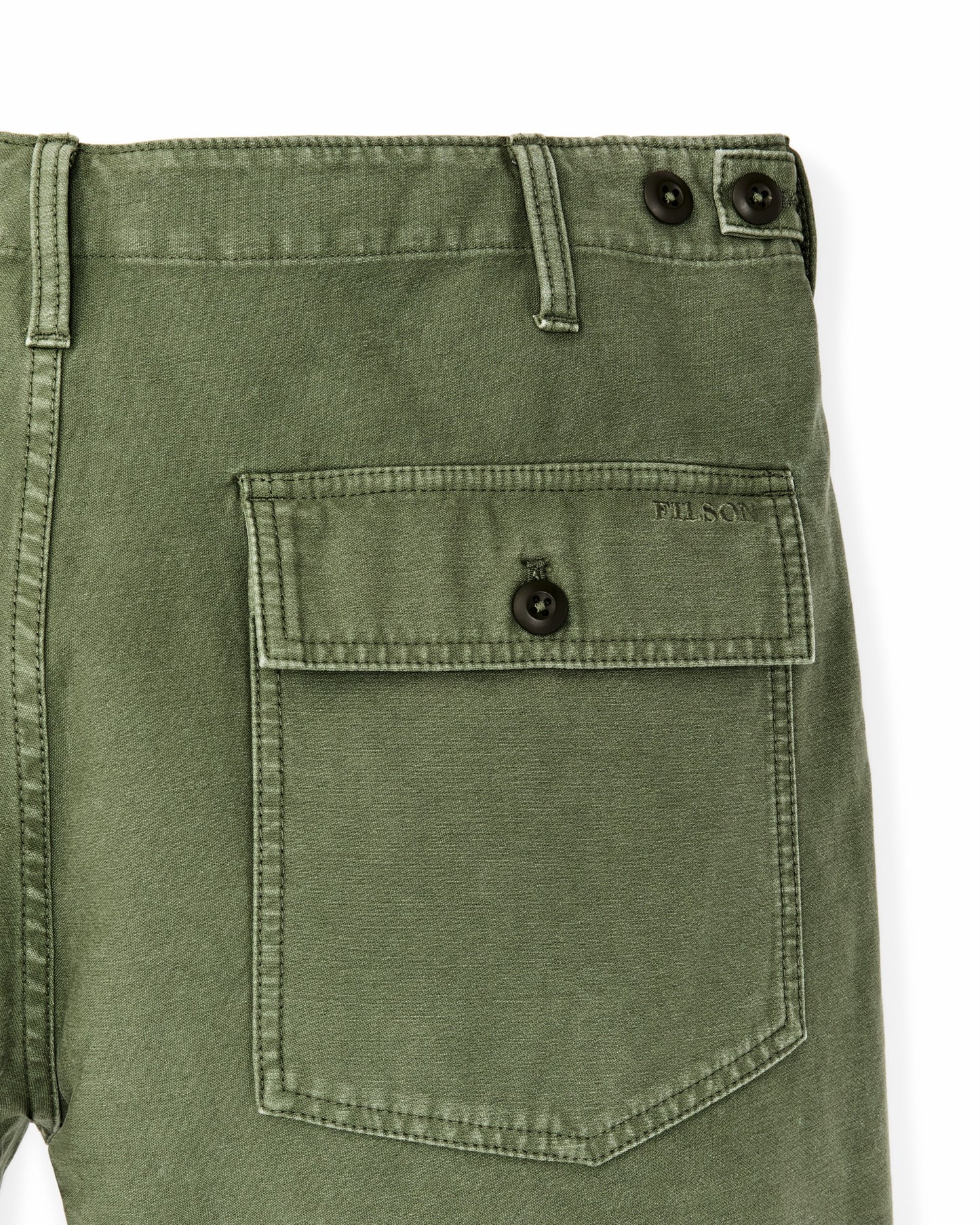 Filson Men Field Supply Shorts - Washed Fatigue Green