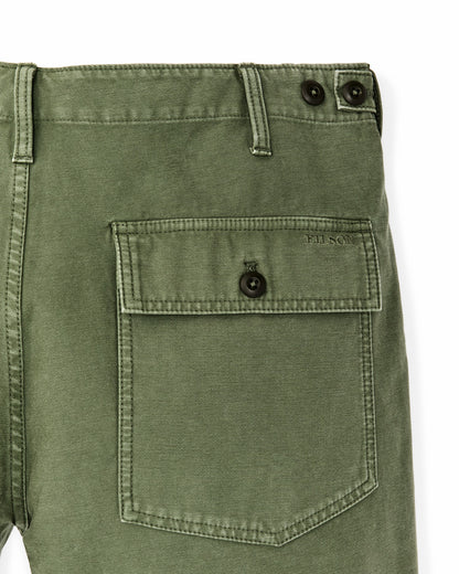 Filson Men Field Supply Shorts - Washed Fatigue Green