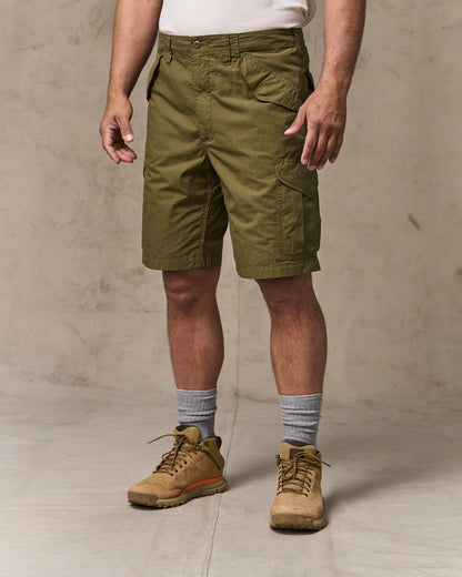 Filson Men Tropical Poplin Cargo Short - Military Olive