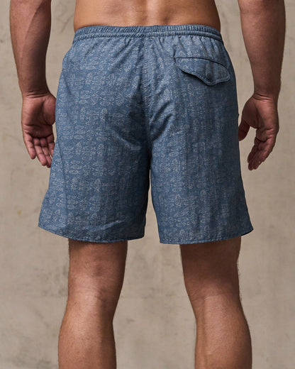 Filson Men Oxbow Lake Trunks - Blue Print