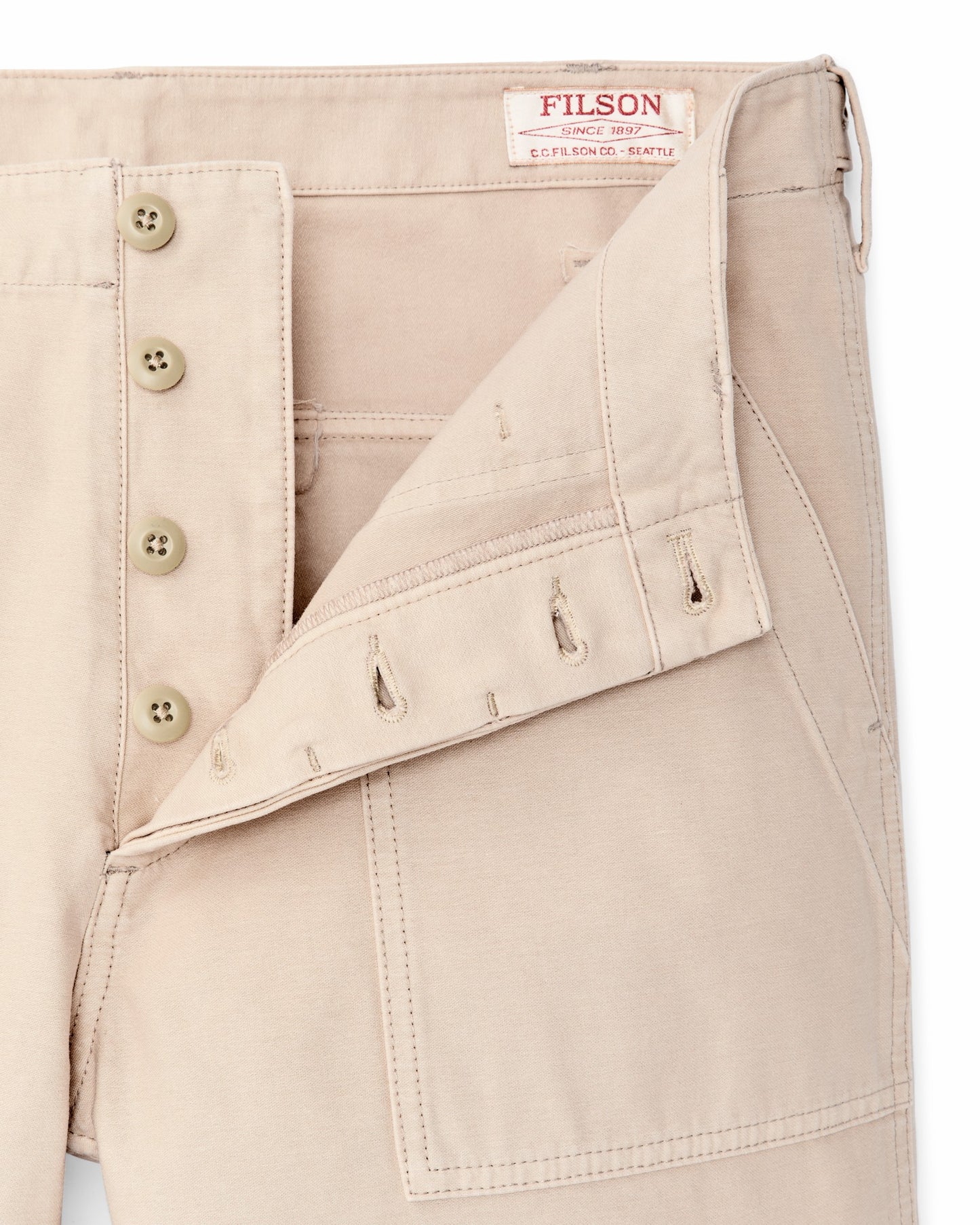 Filson Men Field Supply Shorts - Washed Oatmeal