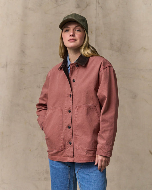 Filson Women Women's Canvas Barn Coat - Mahogany