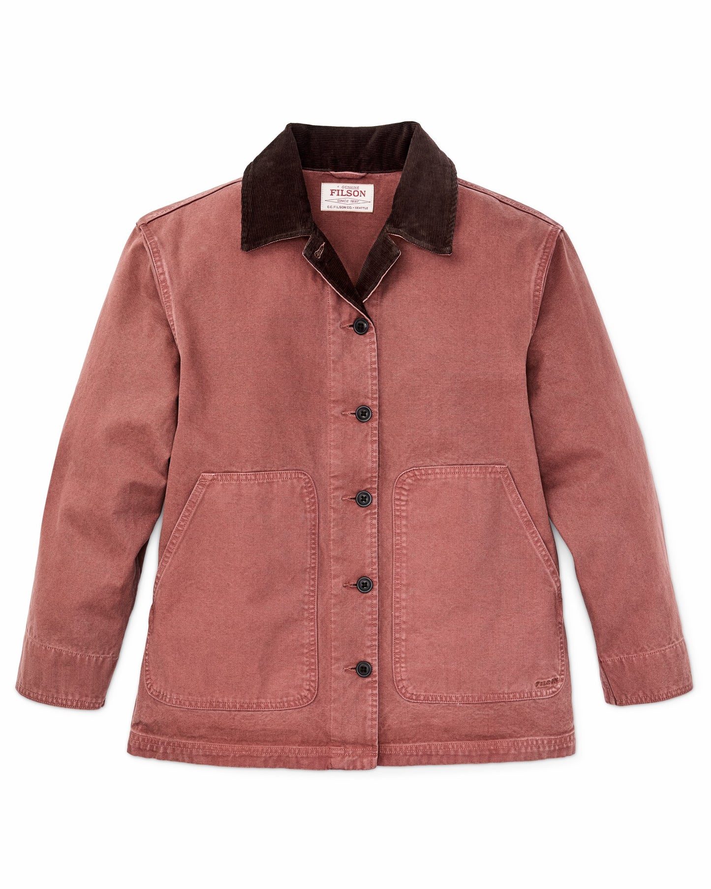 Filson Women Women's Canvas Barn Coat - Mahogany