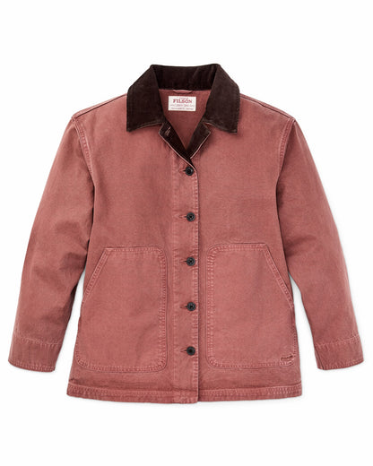 Filson Women Women's Canvas Barn Coat - Mahogany