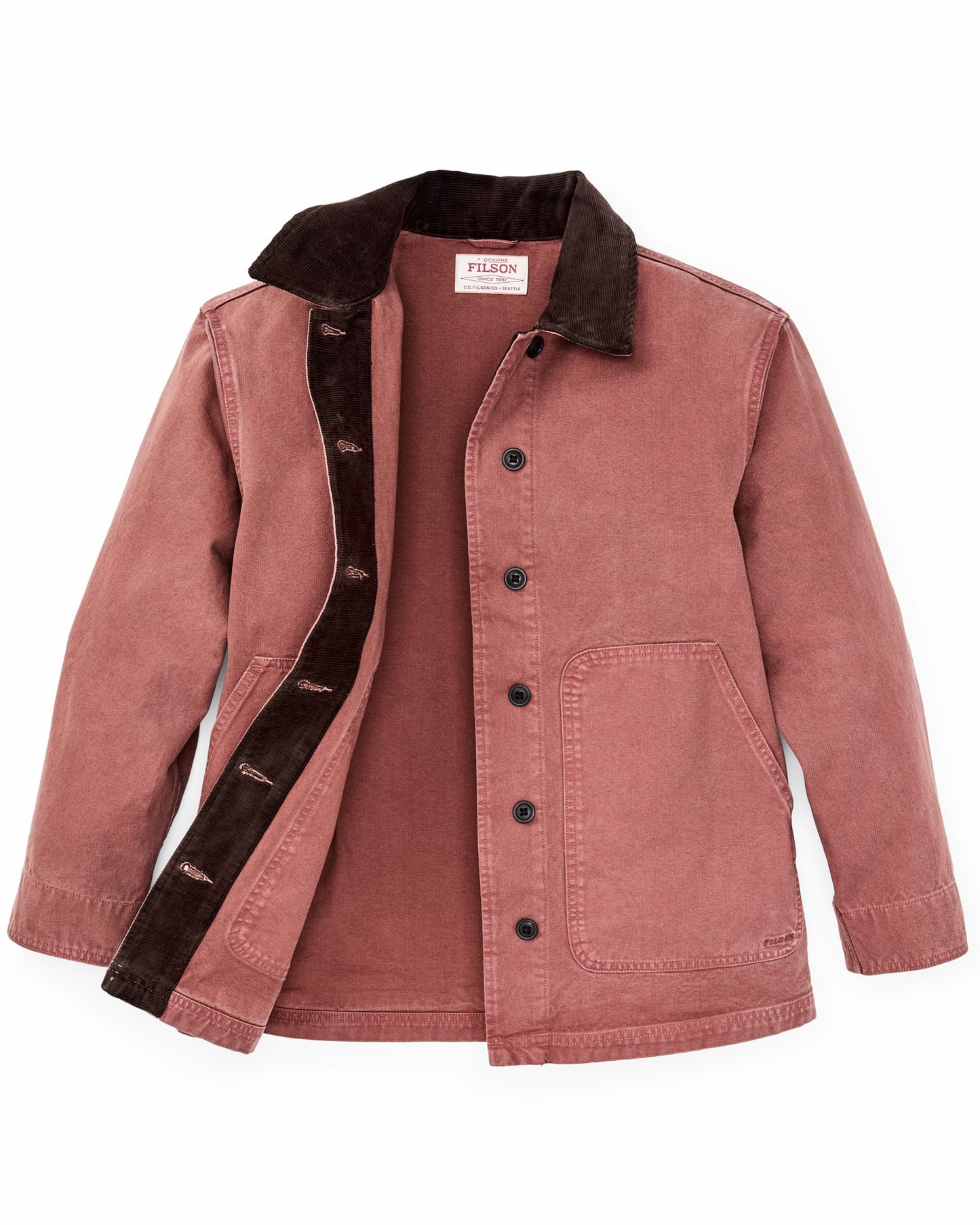 Filson Women Women's Canvas Barn Coat - Mahogany
