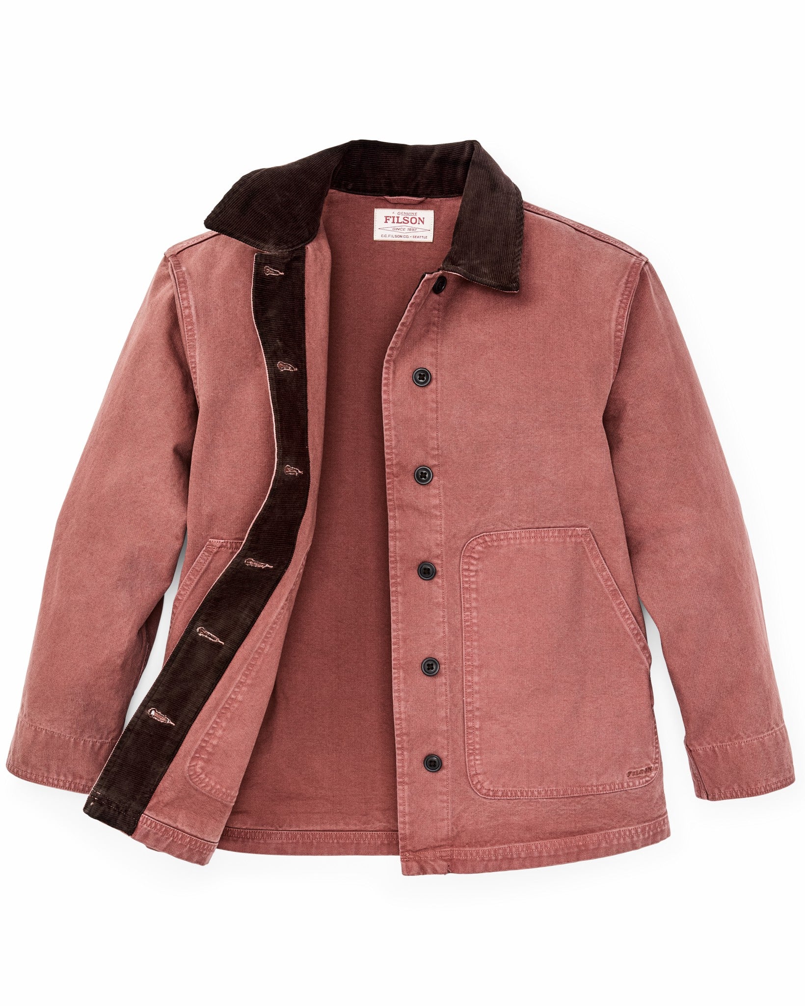 Filson Women Women's Canvas Barn Coat - Mahogany