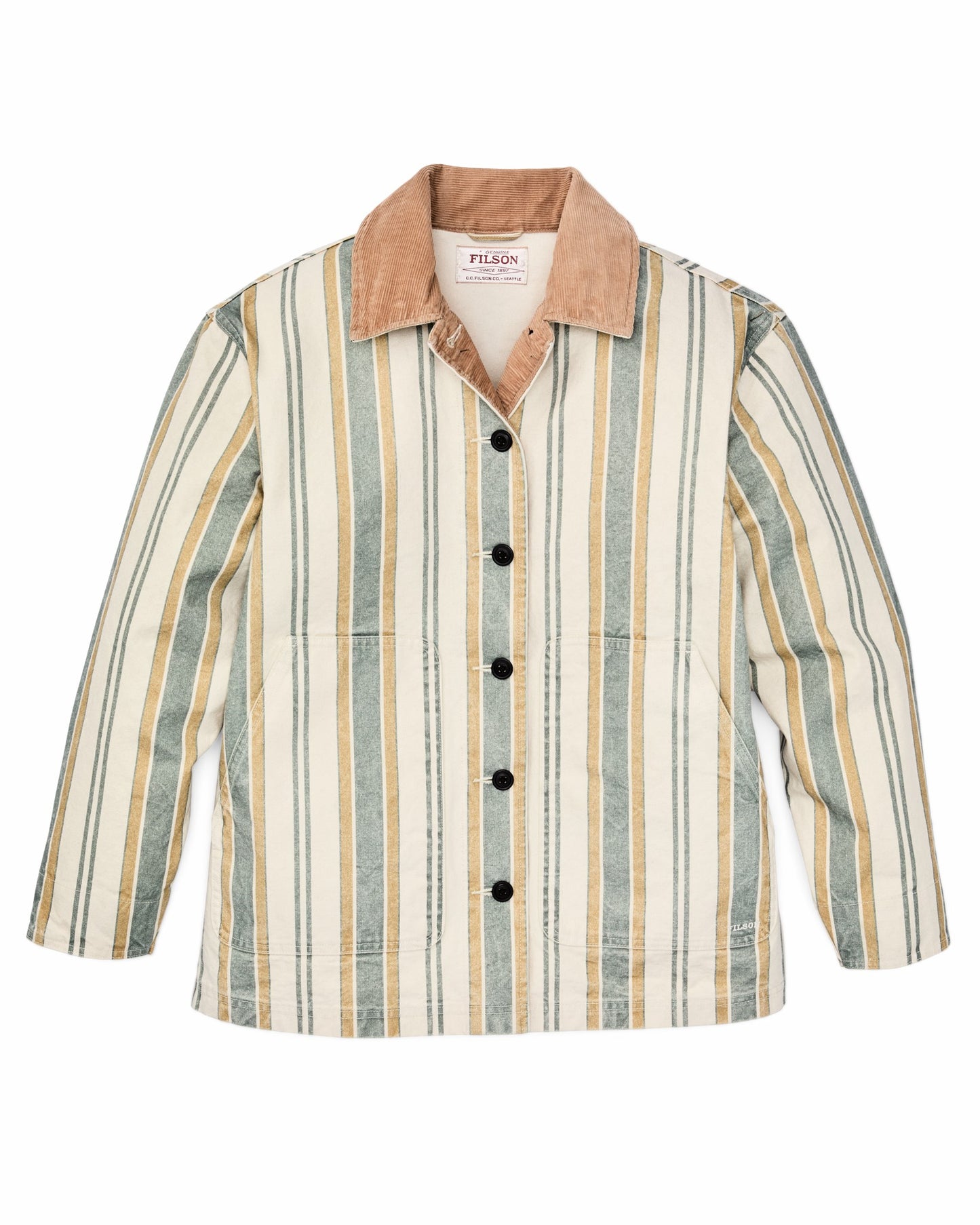 Filson Women Women's Canvas Barn Coat - Natural / Yellow