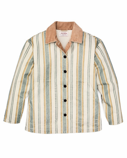 Filson Women Women's Canvas Barn Coat - Natural / Yellow
