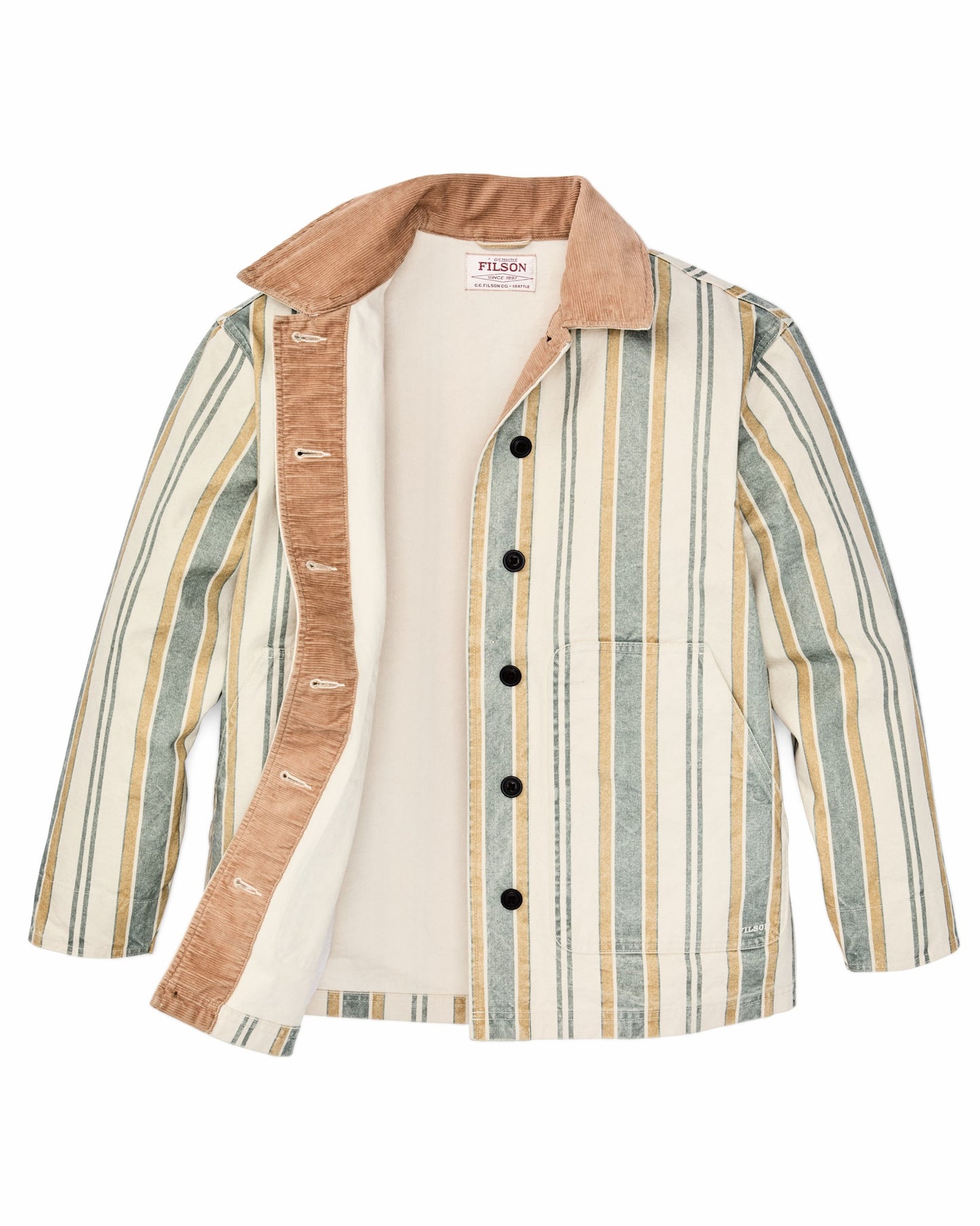 Filson Women Women's Canvas Barn Coat - Natural / Yellow