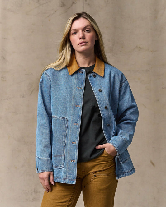 Filson Women Women's 11-oz. Denim Barn Coat - Light Indigo