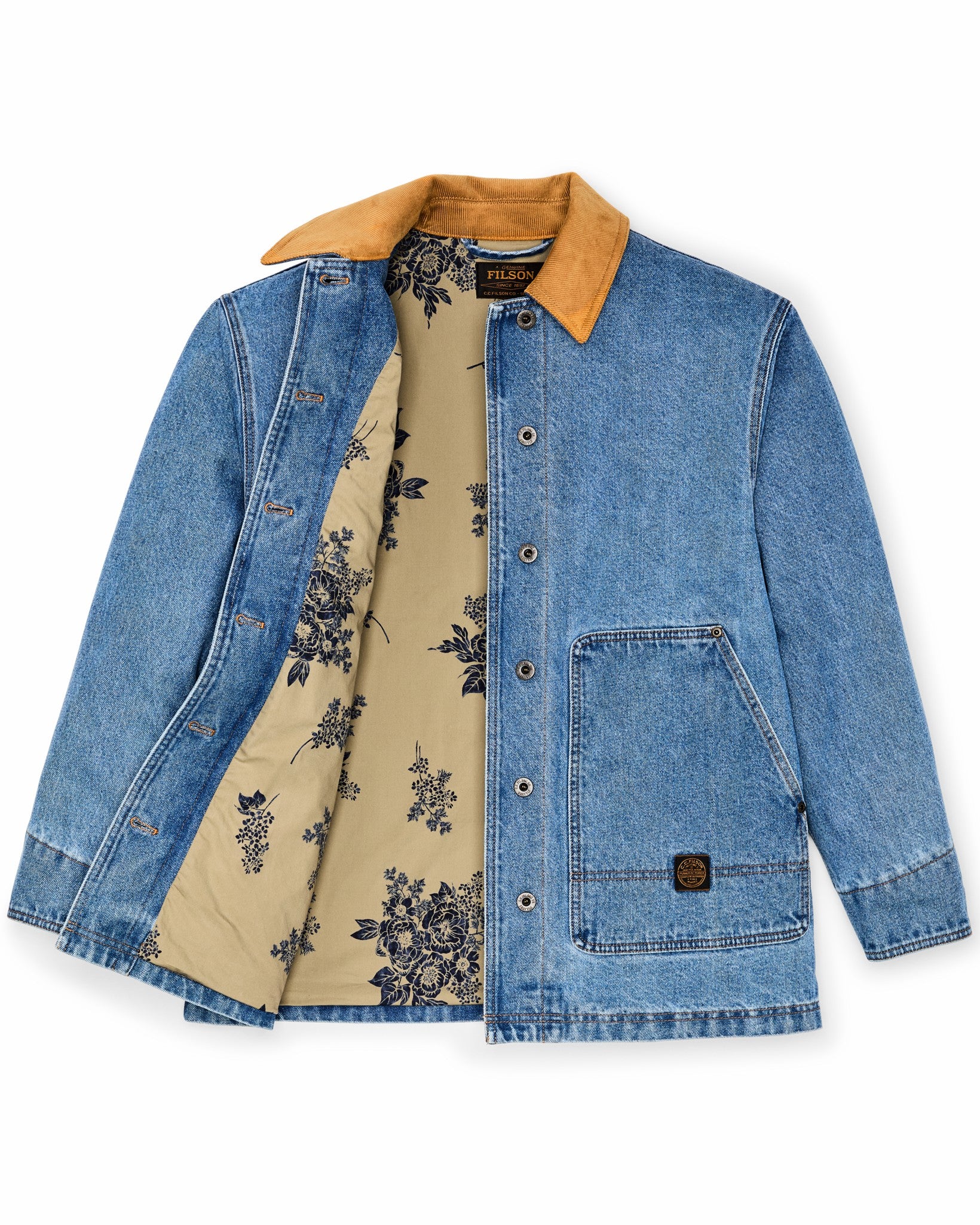 Filson Women Women's 11-oz. Denim Barn Coat - Light Indigo