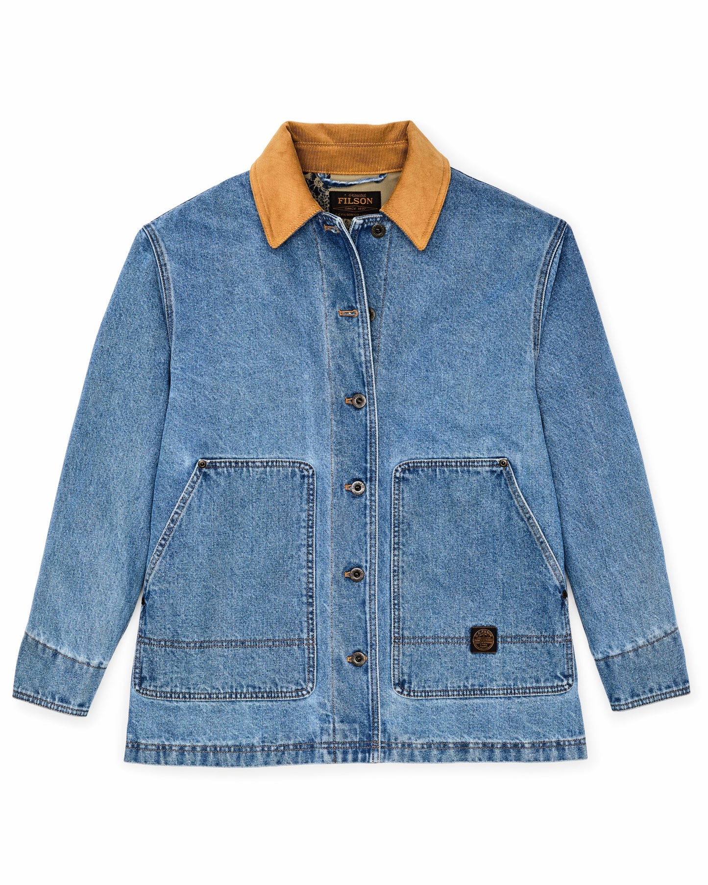 Filson Women Women's 11-oz. Denim Barn Coat - Light Indigo