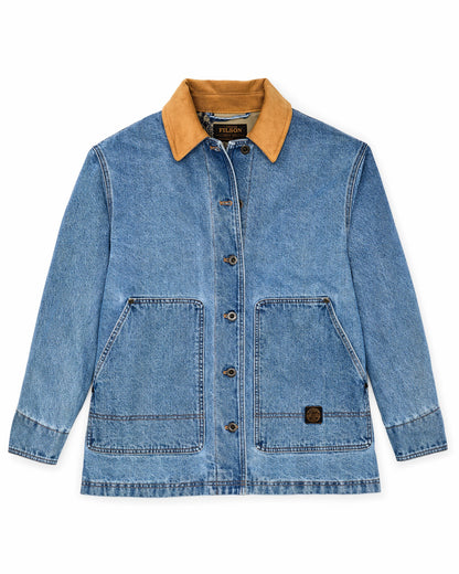 Filson Women Women's 11-oz. Denim Barn Coat - Light Indigo