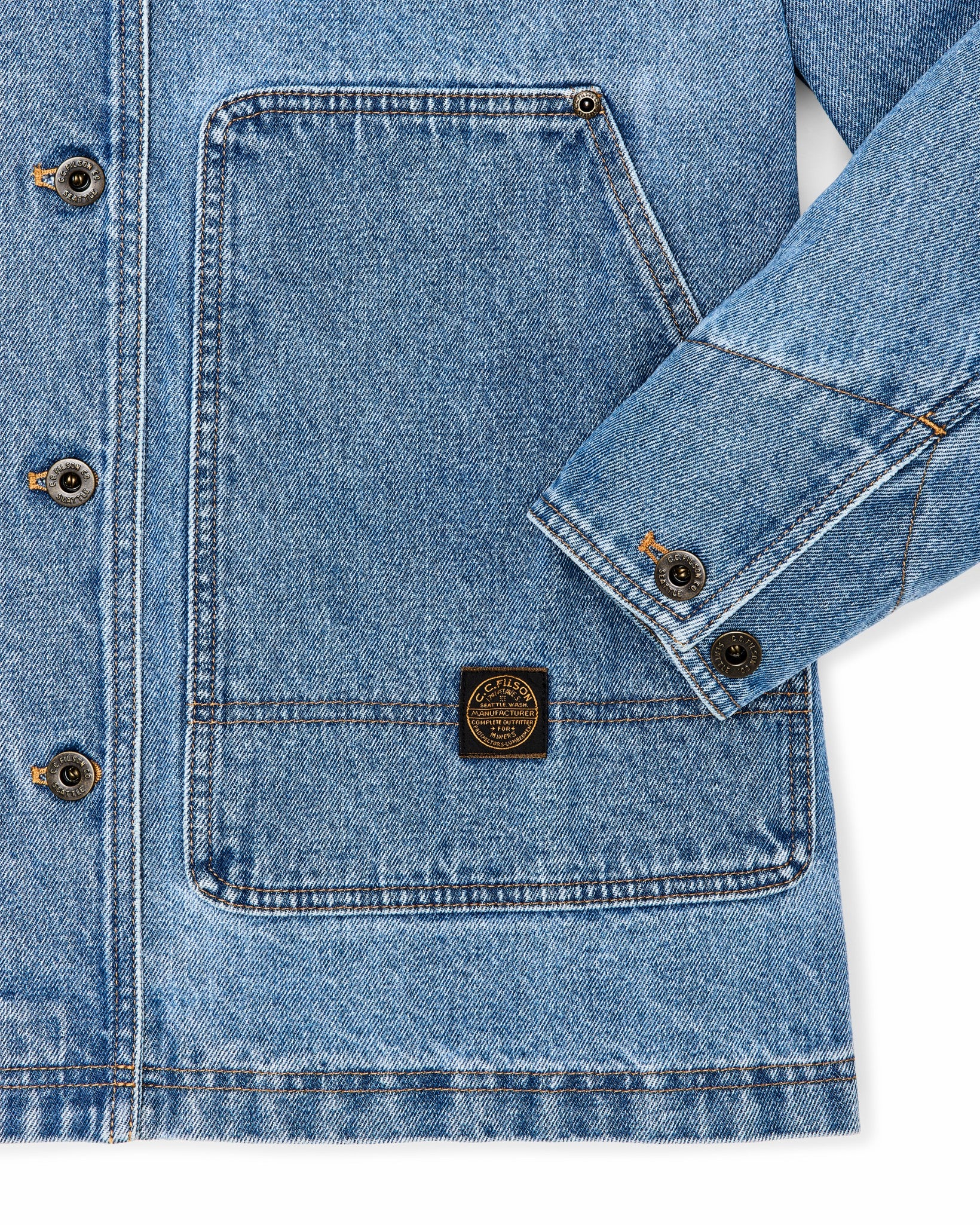 Filson Women Women's 11-oz. Denim Barn Coat - Light Indigo