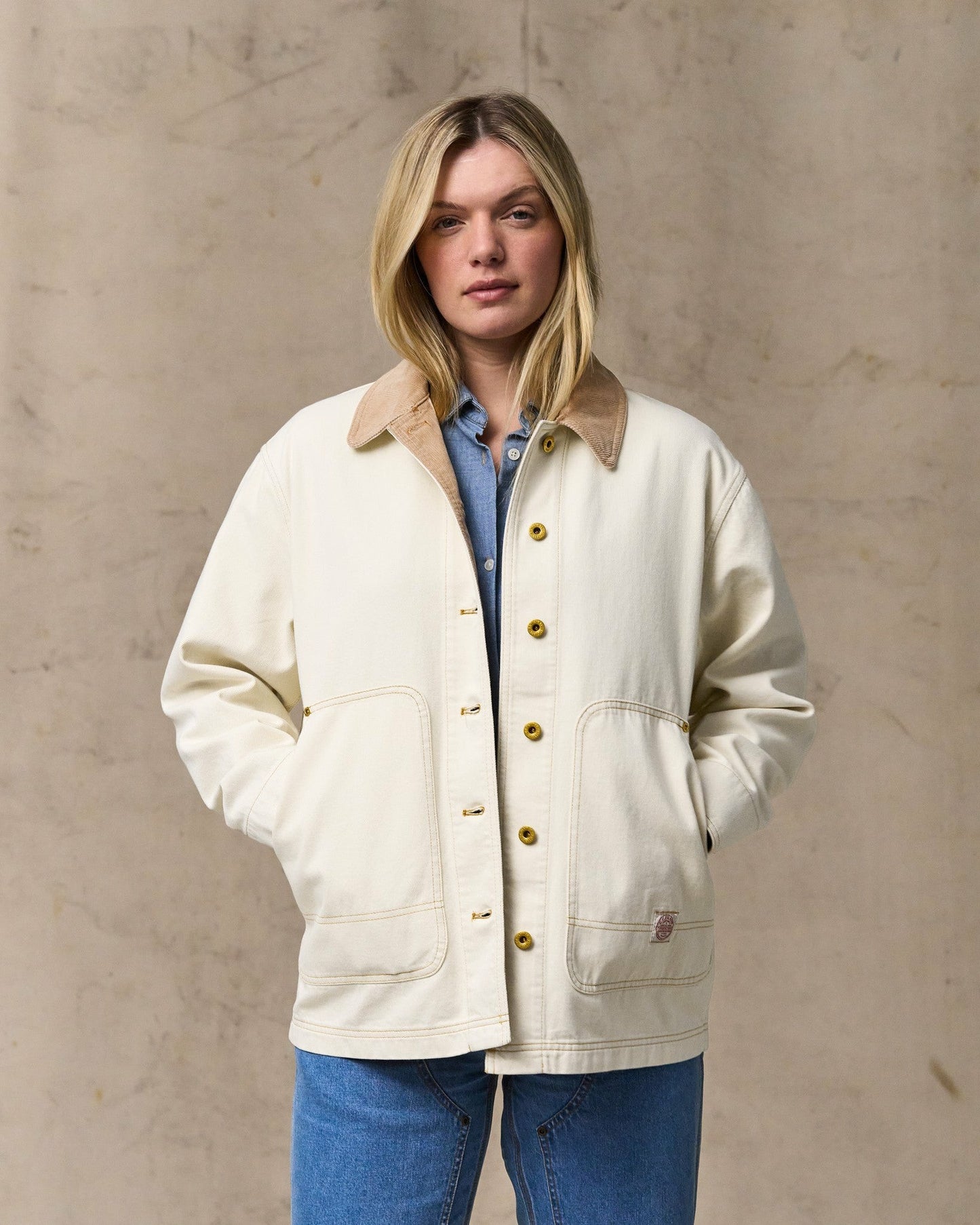 Filson Women Women's 11-oz. Denim Barn Coat - Natural Seed