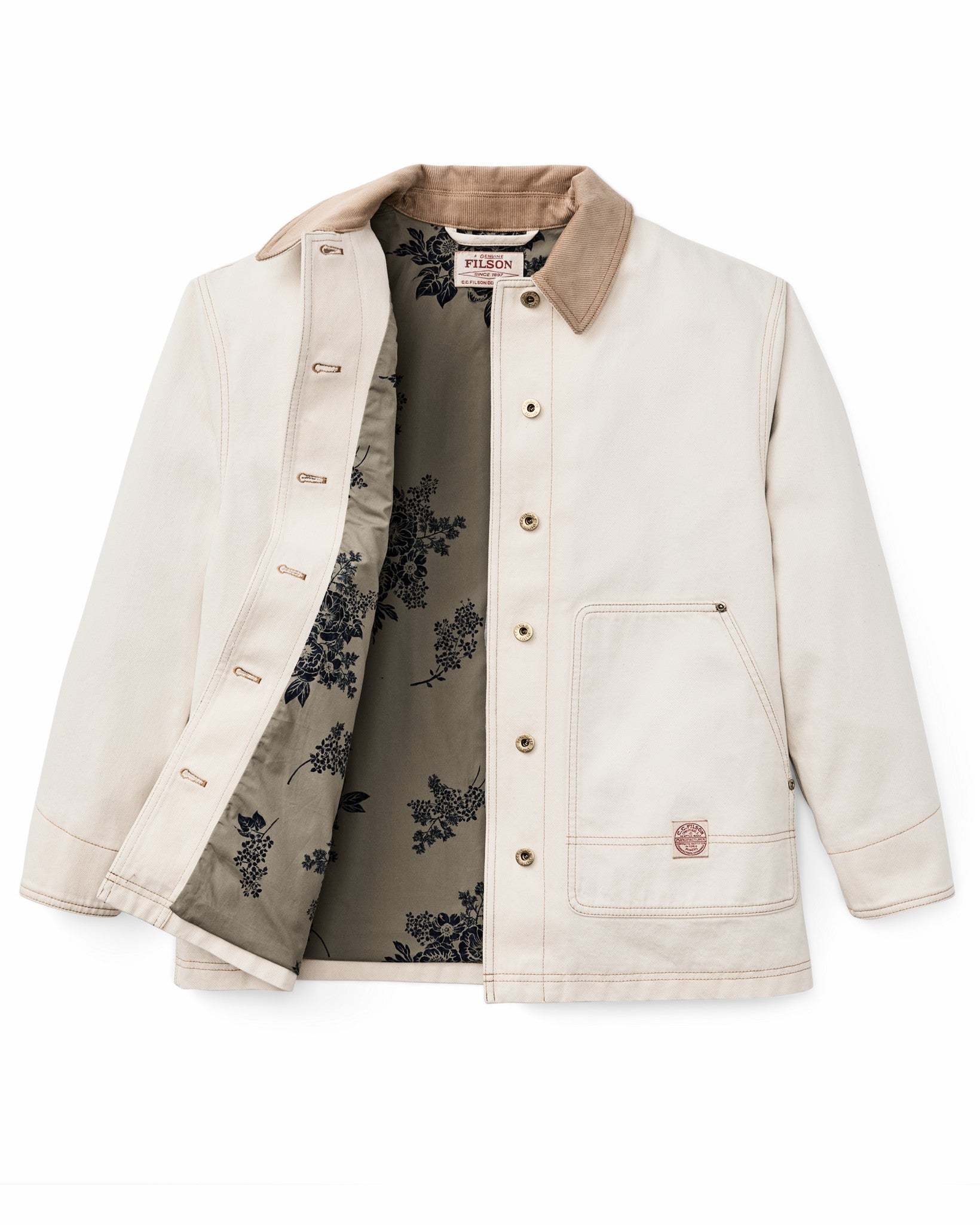 Filson Women Women's 11-oz. Denim Barn Coat - Natural Seed