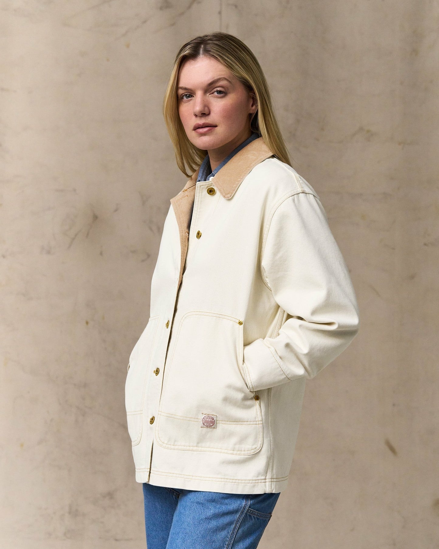 Filson Women Women's 11-oz. Denim Barn Coat - Natural Seed