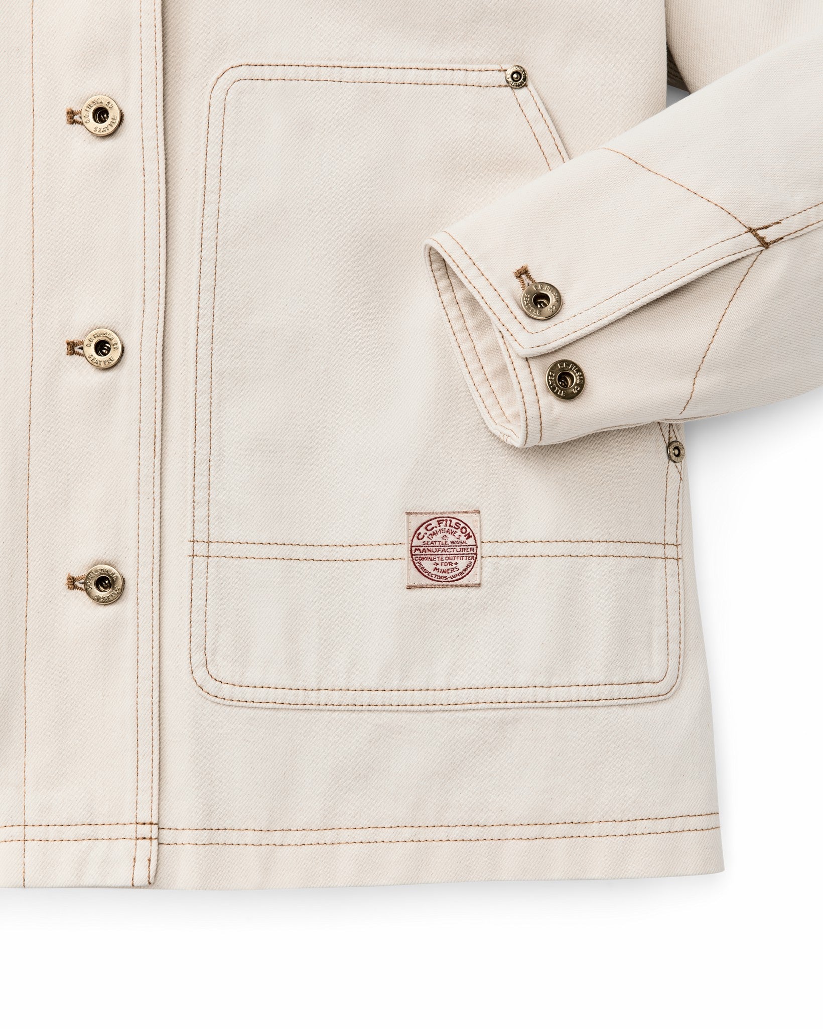 Filson Women Women's 11-oz. Denim Barn Coat - Natural Seed