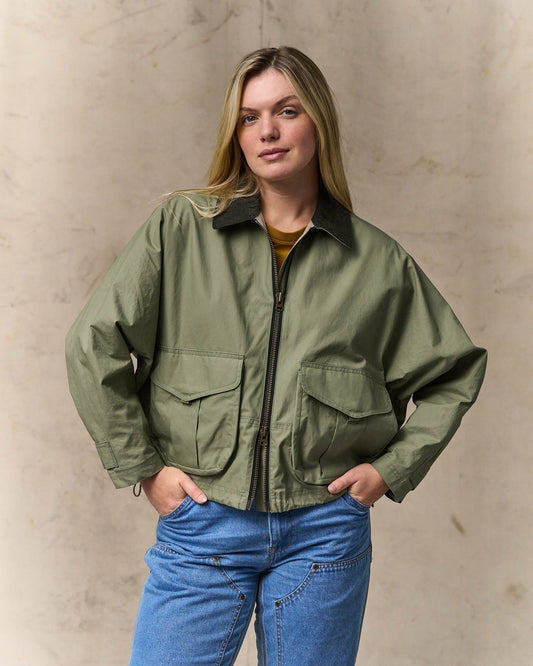 Filson Women Women's Dry Wax Short Work Jacket - Slate Olive