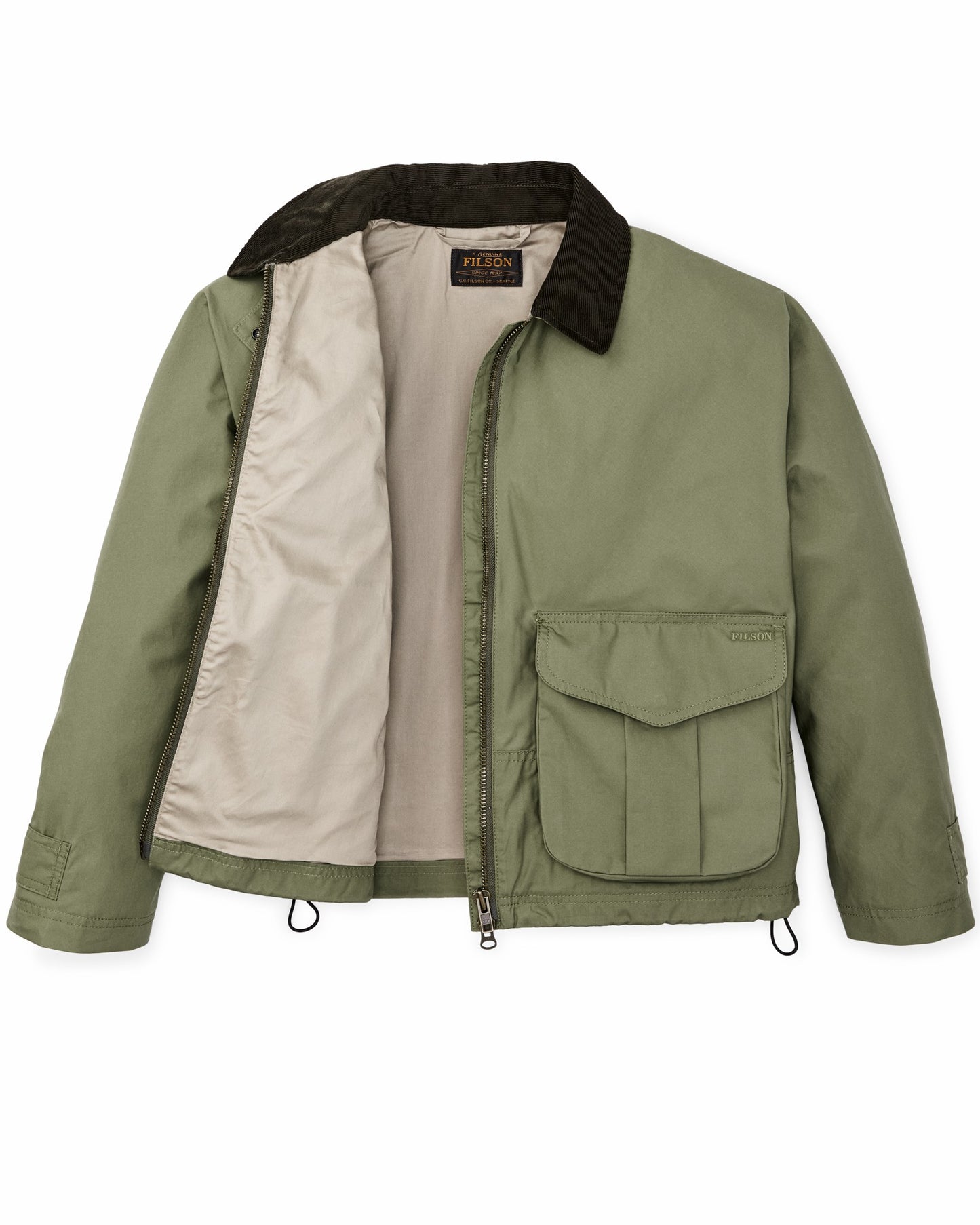 Filson Women Women's Dry Wax Short Work Jacket - Slate Olive