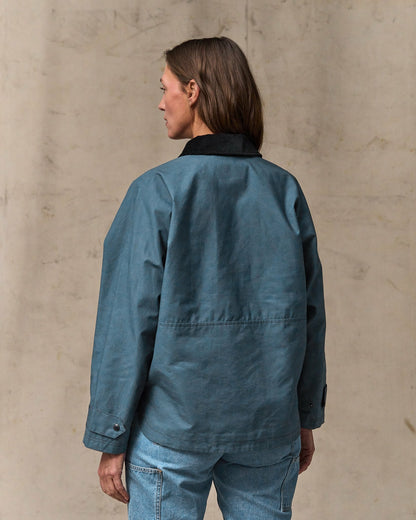 Filson Women Women's Harbor Front Waxed Jacket - Navy