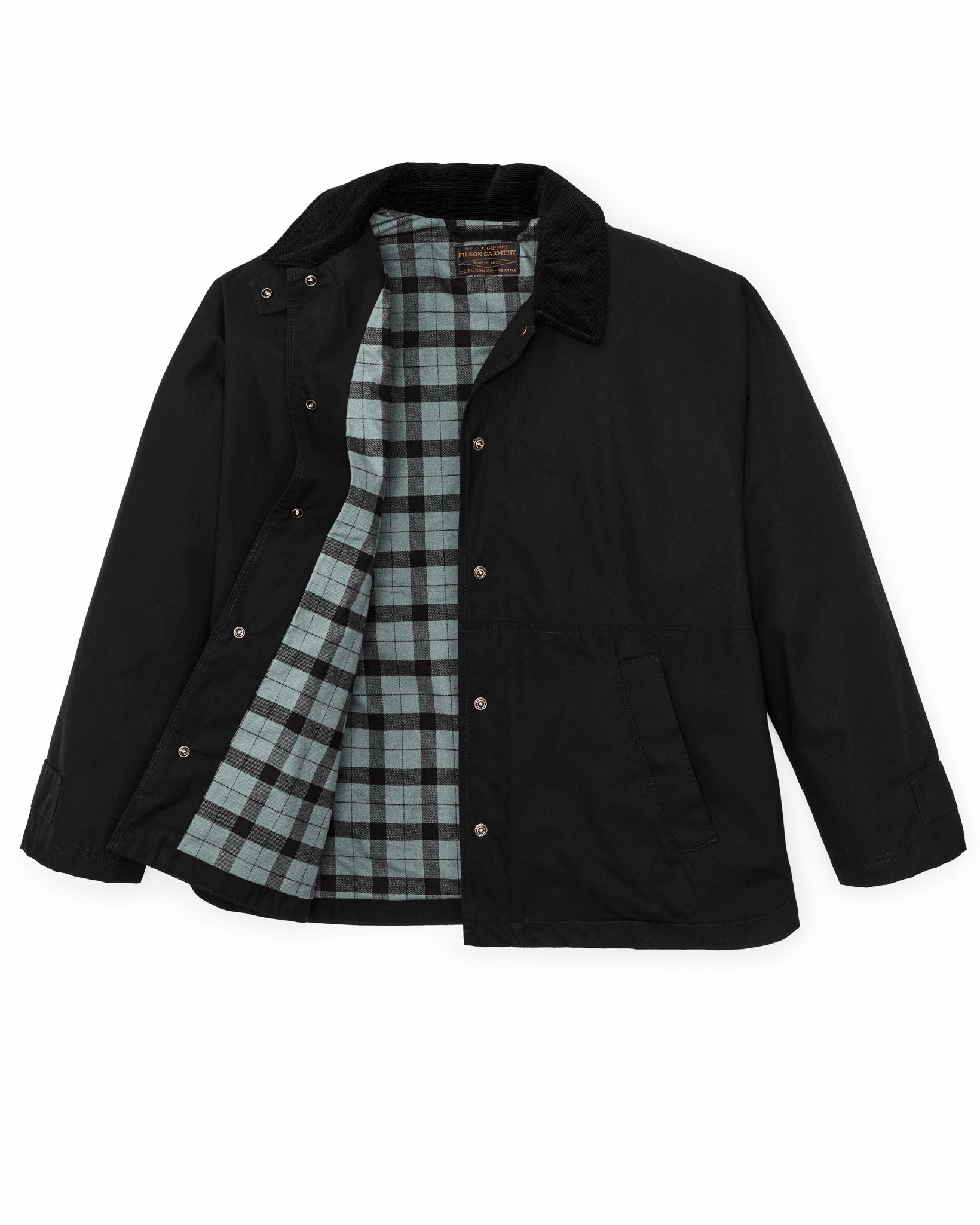 Filson Women Women's Harbor Front Waxed Jacket - Black