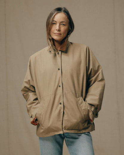 Filson Women Women's Harbor Front Waxed Jacket - Marsh Tan