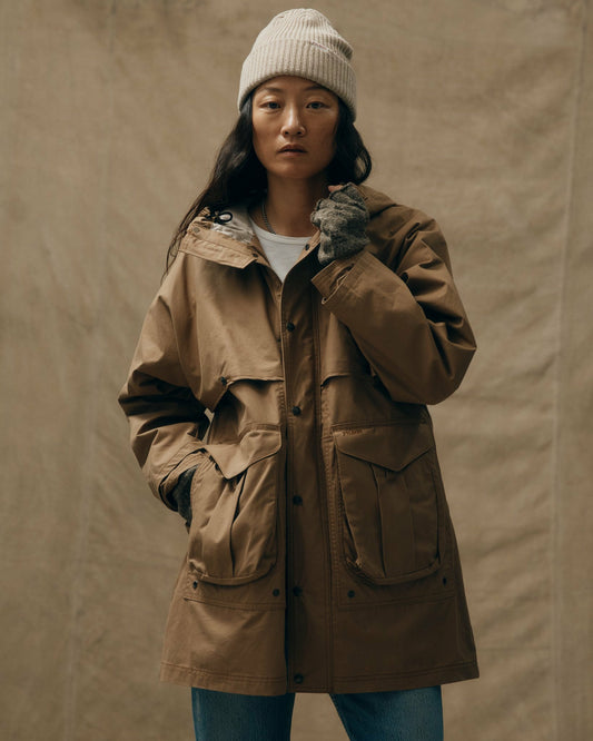 Filson Women Women's Aviator Cloth Long Raincoat