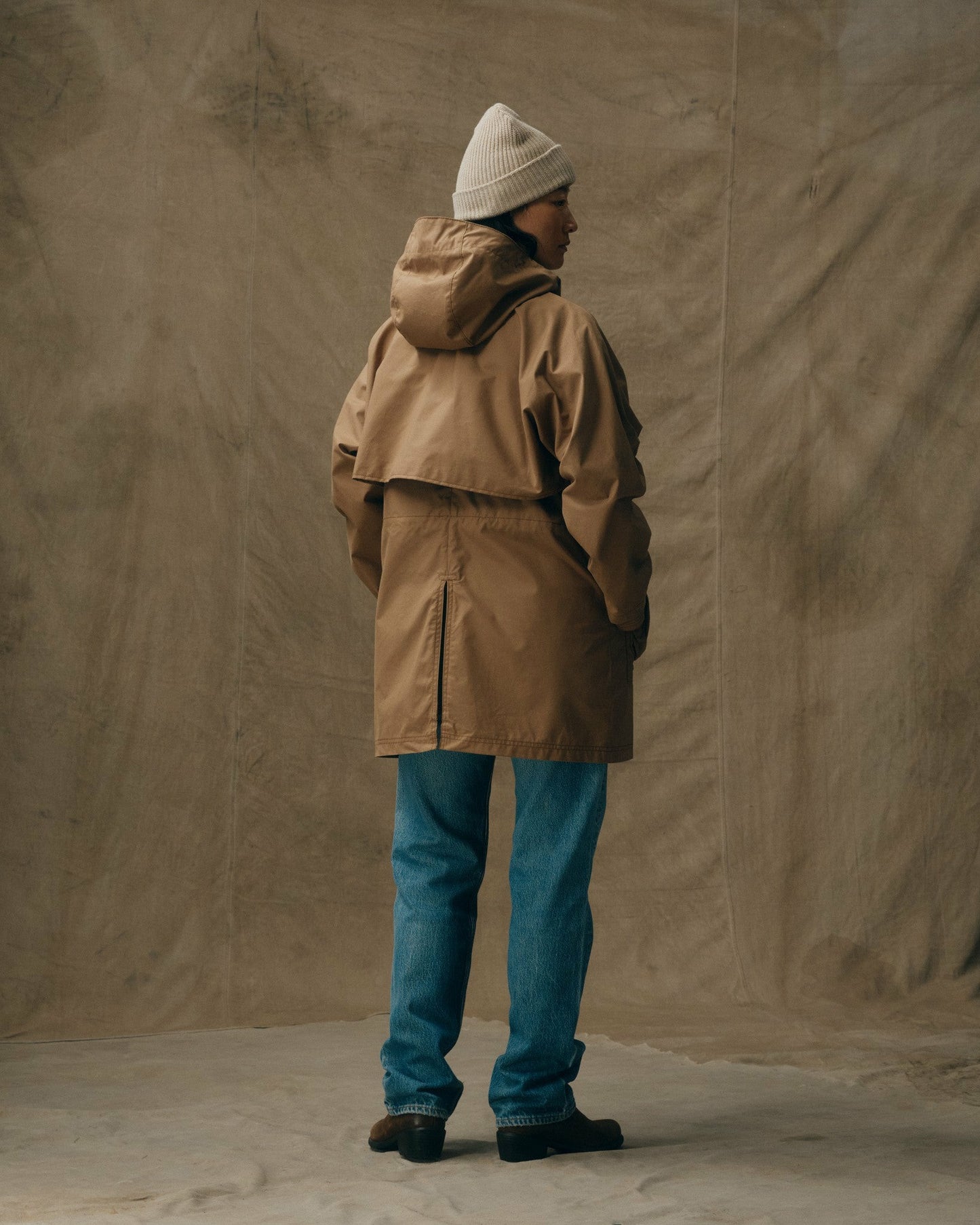 Filson Women Women's Aviator Cloth Long Raincoat