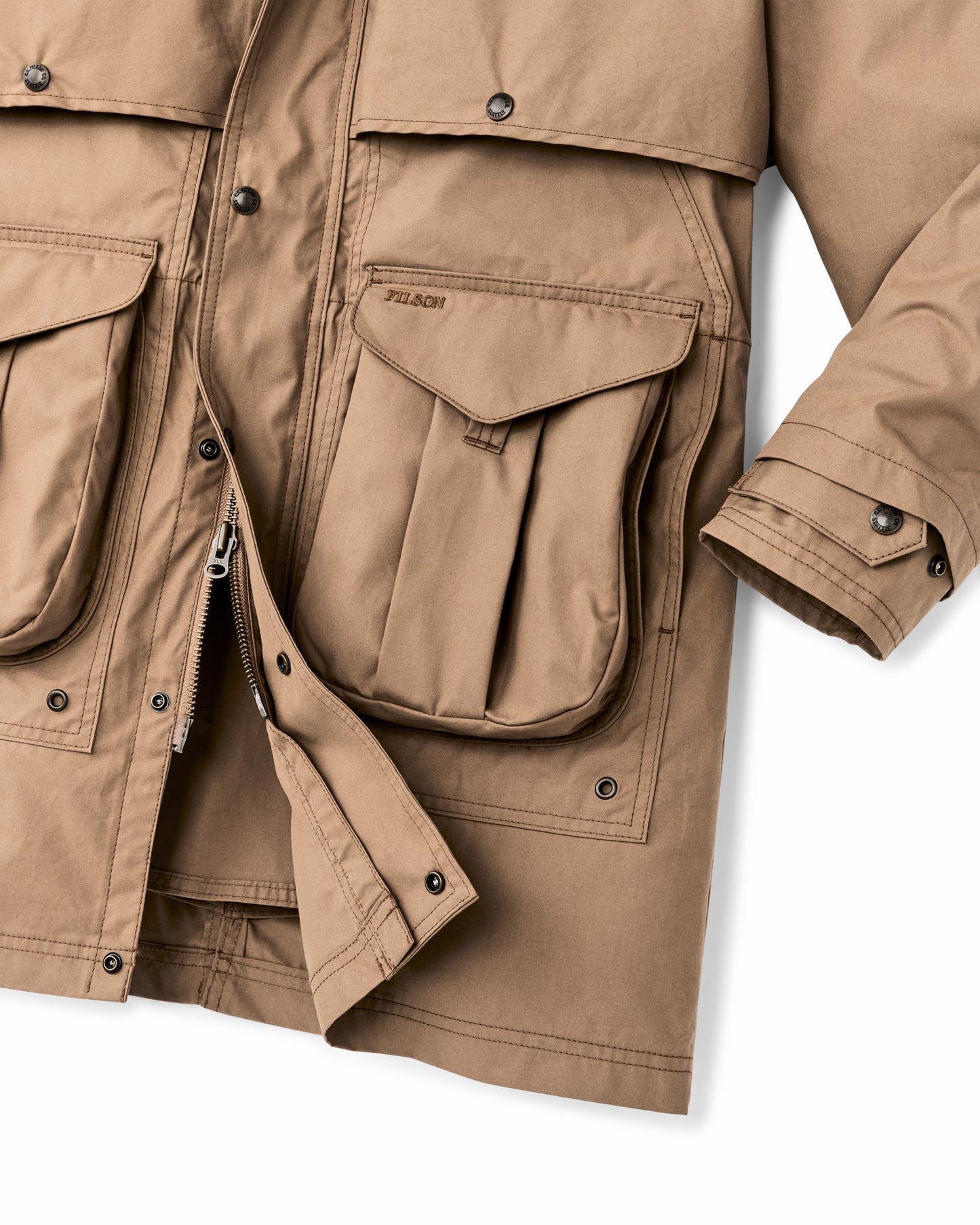 Filson Women Women's Aviator Cloth Long Raincoat