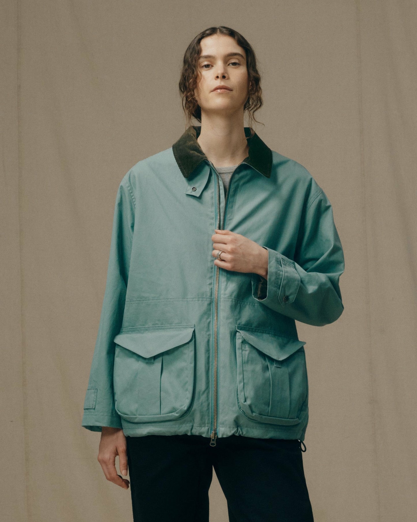 Filson Women Women's Cover Cloth Raincoat - Balsam Green