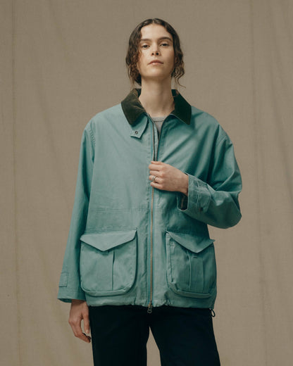 Filson Women Women's Cover Cloth Raincoat - Balsam Green