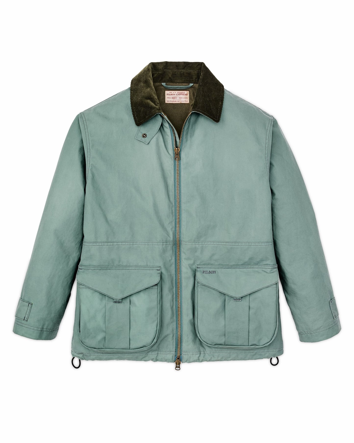 Filson Women Women's Cover Cloth Raincoat - Balsam Green