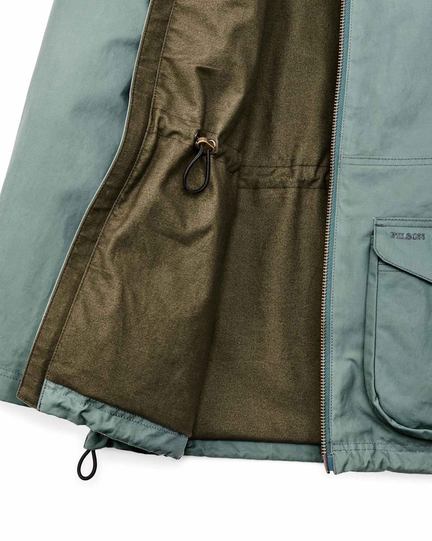 Filson Women Women's Cover Cloth Raincoat - Balsam Green